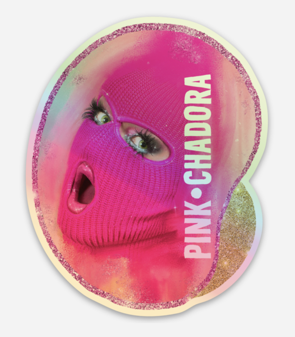 Sticker Máscara Rosa - Imagen 2